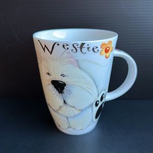 Roy Kirkham Dogs Paws Bone China Coffee Tea 14 oz Mug Buster The Hound & Westie